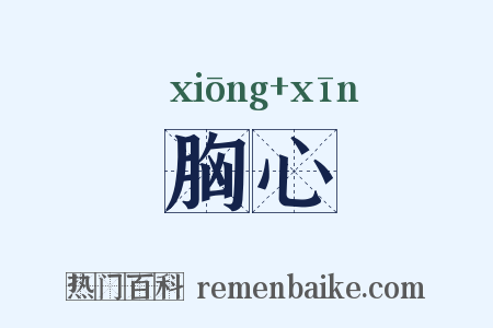 胸心是什么意思的图片